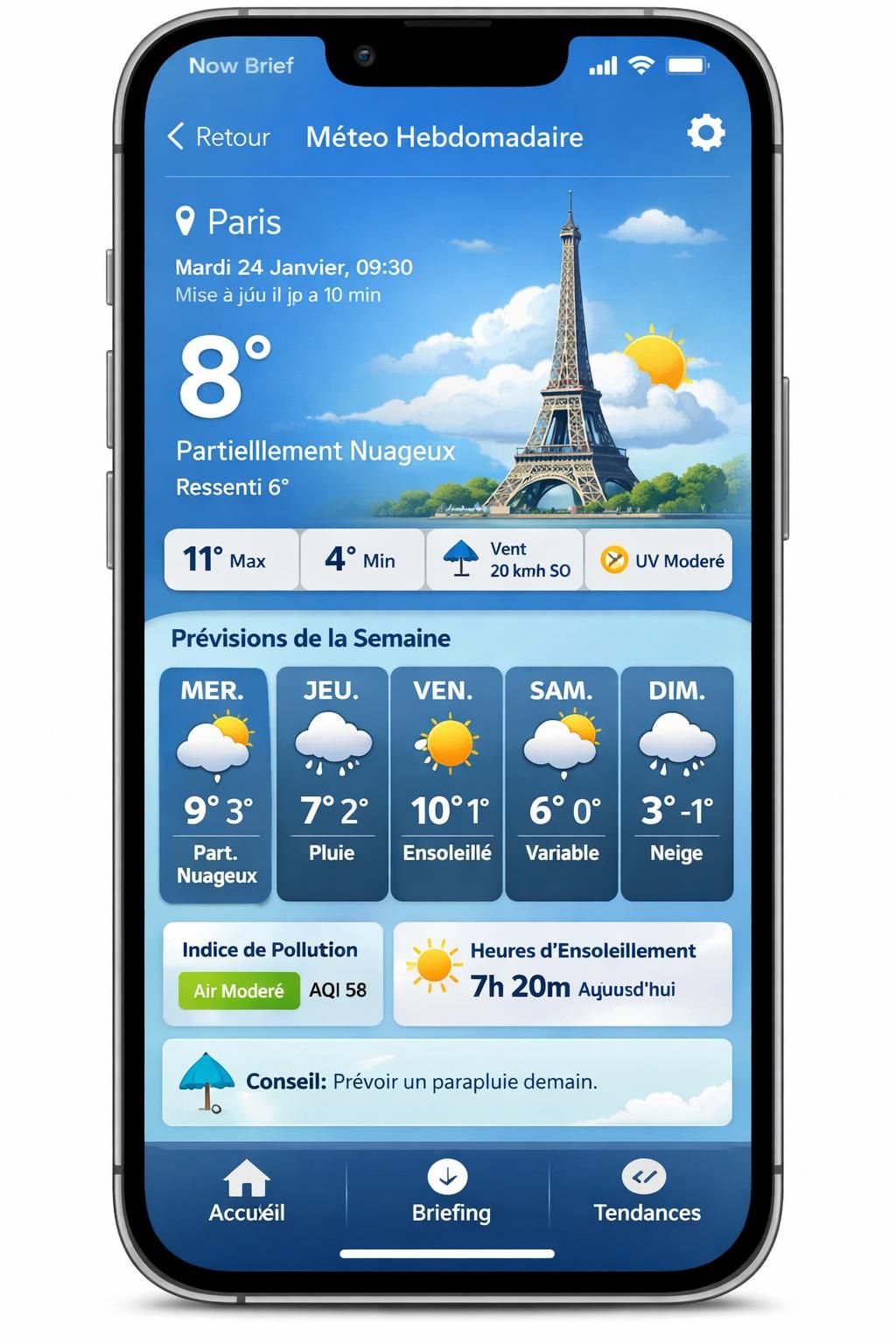 découvrez now brief dans one ui 9, l'outil innovant qui transforme la météo sur votre galaxy pour une expérience personnalisée et intuitive.