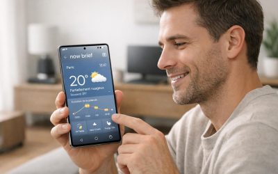 découvrez now brief, la nouvelle fonctionnalité de one ui 9 qui transforme votre expérience météo sur galaxy avec des informations précises et personnalisées.